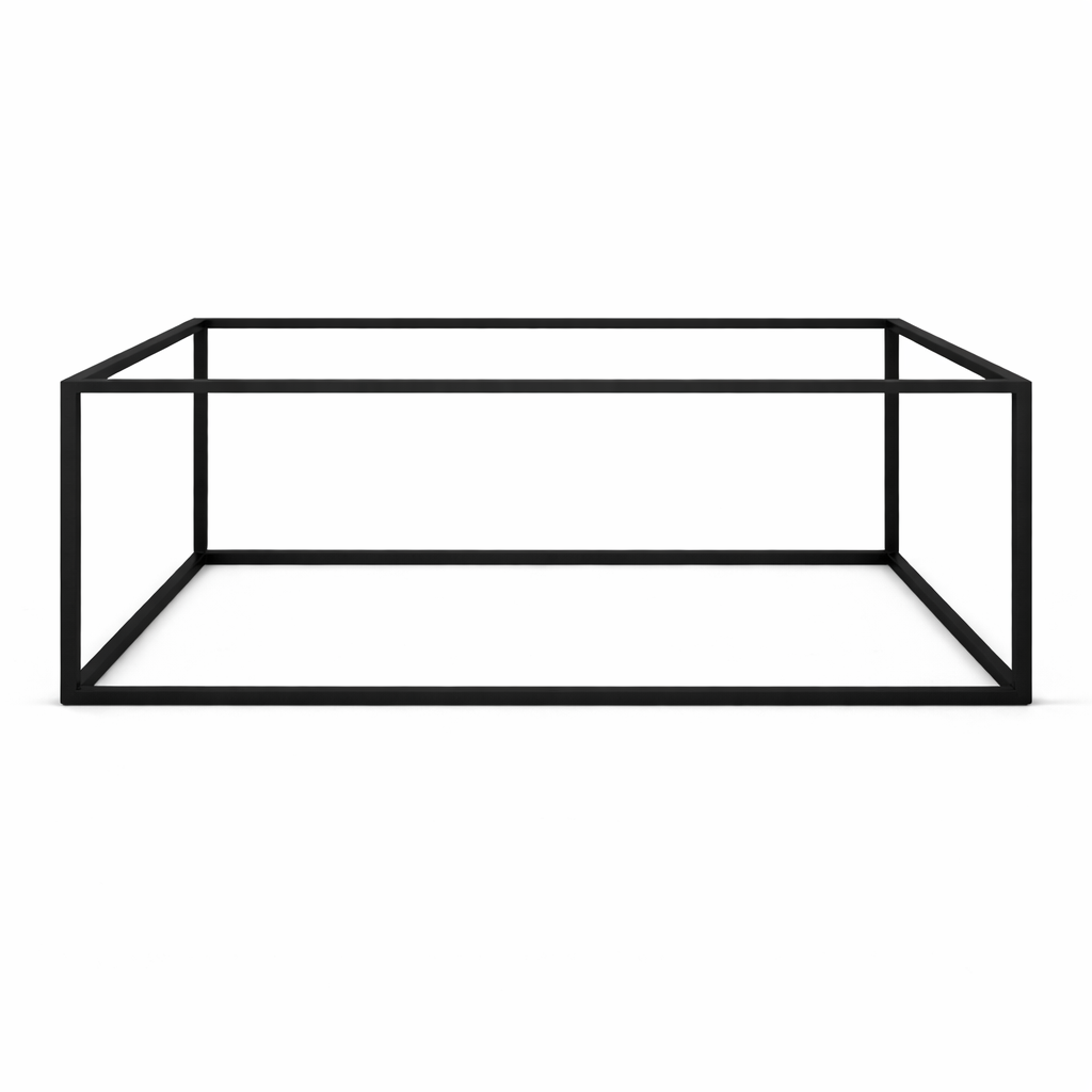 Piètement rectangle croisé