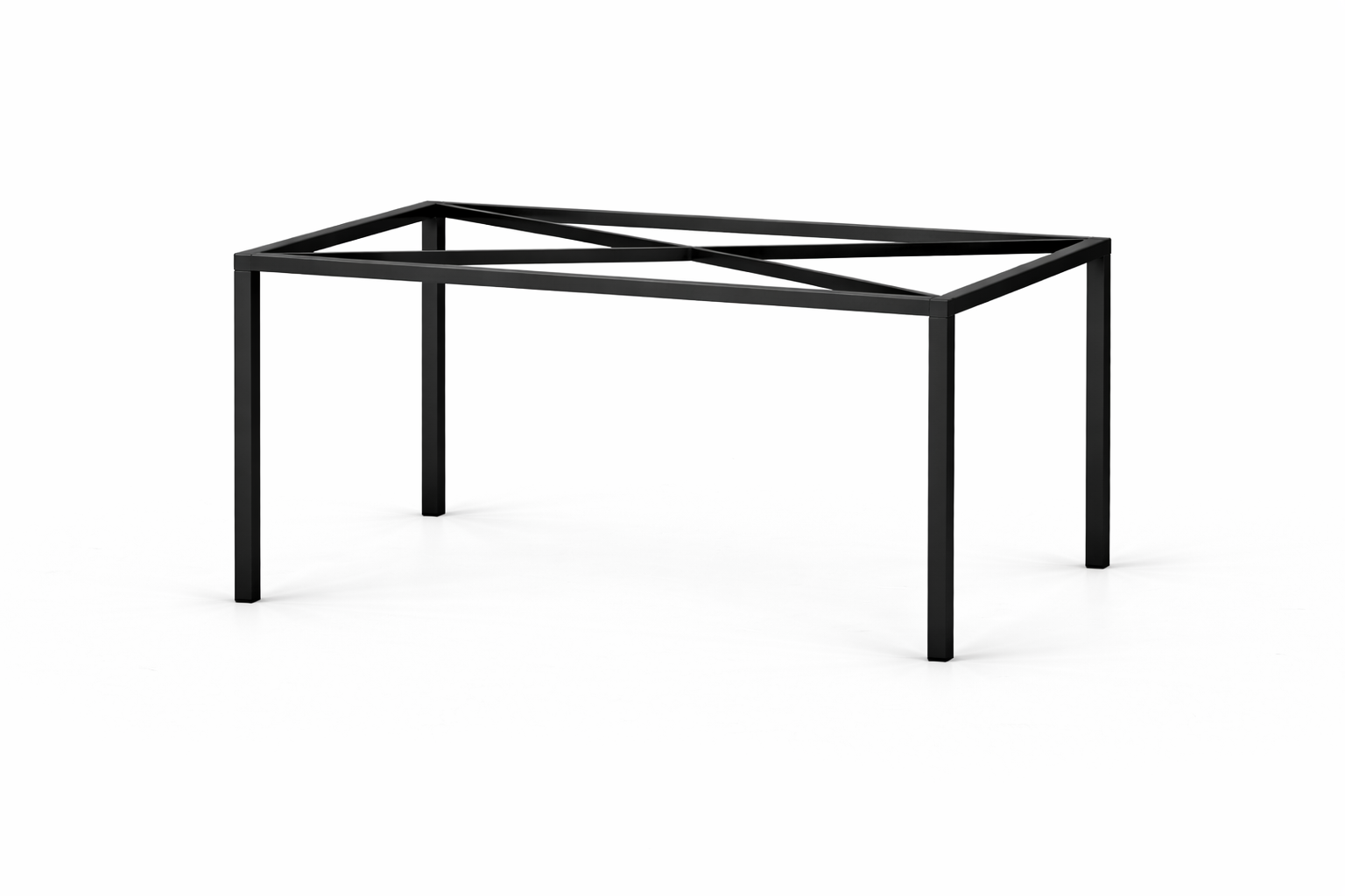 Piètement droit rectangle